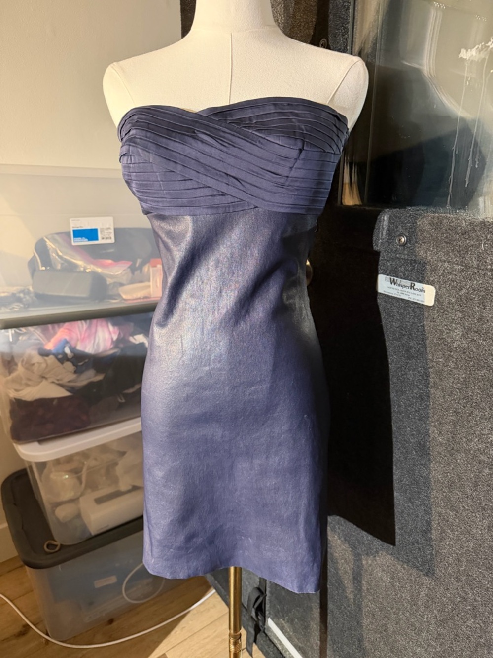 Leather Jitrois Mini Dress